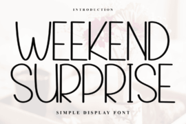 Weekend Surprise Font
