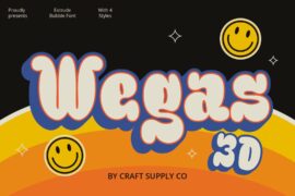 Wegas 3D Demo Font