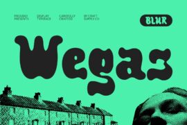 Wegas Blur Demo Font