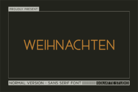 Weihnachten Font