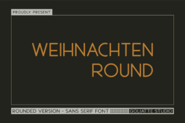 Weihnachten Round Font