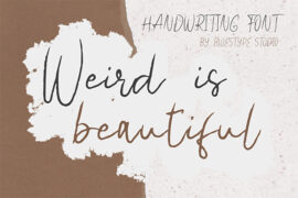 Weird is beautiful Font