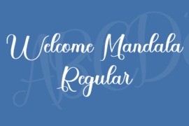 Welcome Mandala Font
