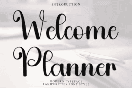 Welcome Planner Font