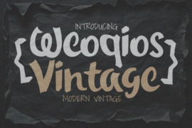 Weoqios Vintage Font
