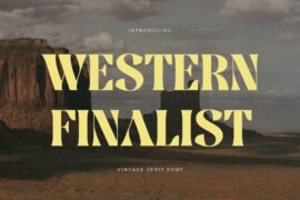 Western Finalist Font
