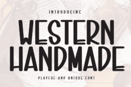 Western Handmade Font