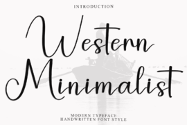 Western Minimalist Font