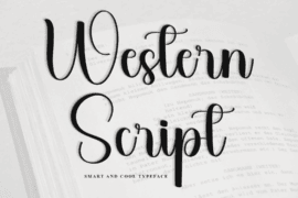 Western Script Font