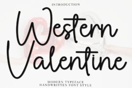 Western Valentine Font