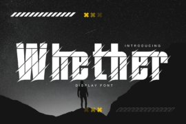 Whether Slashed Demo Font
