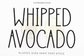 Whipped Avocado Font