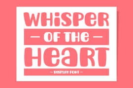 Whisper Of The Heart Font