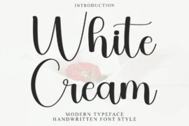White Cream Font