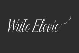 White Elovie Demo Font