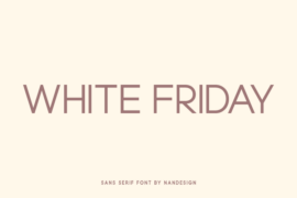 White Friday ND Font