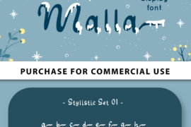 White Malla Font