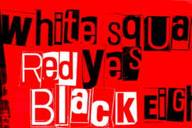 White Square Red Yes Black Eight Font Family