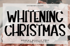 Whitening Christmas Font