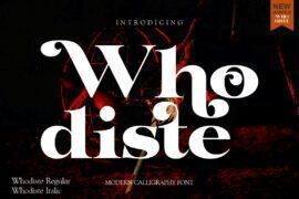 Whodiste Serif Font