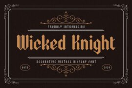 Wicked Knight Font