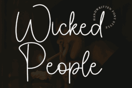 Wicked People Font