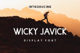 WICKY JAVICK Font Family