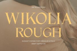 Wikolia Rough Demo Font