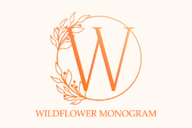 Wildflower Monogram Font