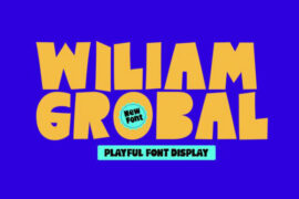 Wiliam Grobal Display Font