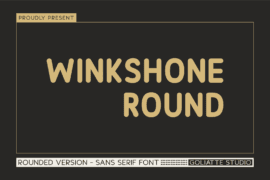 Winkshone Round Font