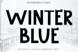 Winter Blue Font
