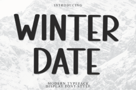 Winter Date Font