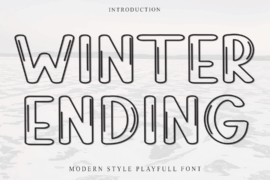 Winter Ending Font