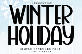 Winter Holiday Font