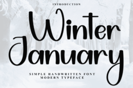 Winter January Font