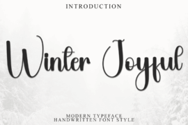 Winter Joyful Font