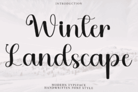 Winter Landscape Font