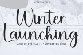 Winter Launching Font