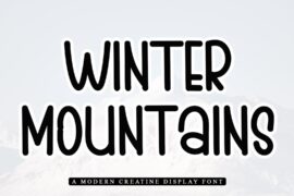 WINTER MOUNTAINS Font