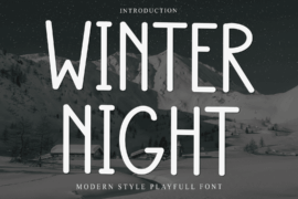 Winter Night Font