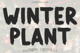 Winter Plant Font