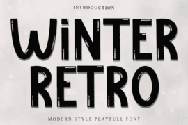 Winter Retro Font