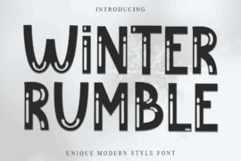 Winter Rumble Font