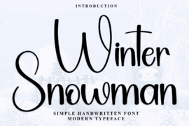 Winter Snowman Font