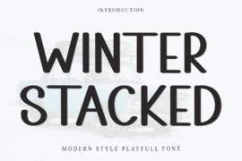 Winter Stacked Font