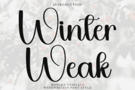 Winter Weak Font