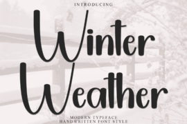 Winter Weather Font