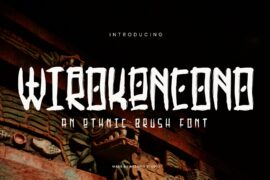 WIROKENCONO Font