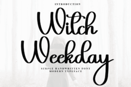 Witch Weekday Font